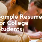 Sample Resumes for College Students